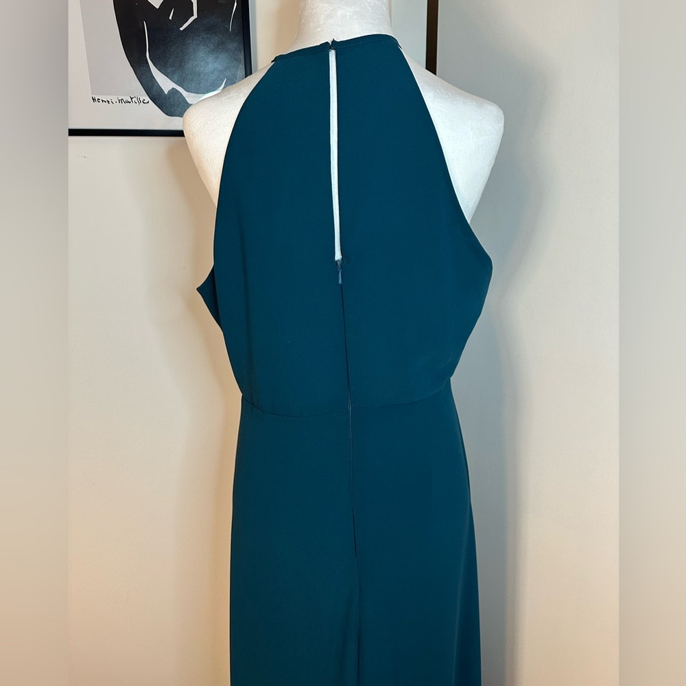 BHLDN MARCO Caspian Sea Green Keyhole Gown Bridesmaid Dress XL - Picture 4 of 14